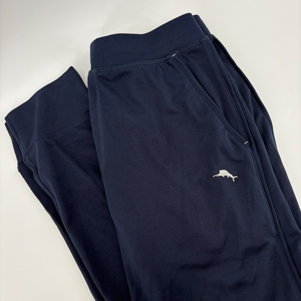 Tommy Bahama Mens Navy Blue Athletic Pull‎ On Jogger Lounge Pants Small